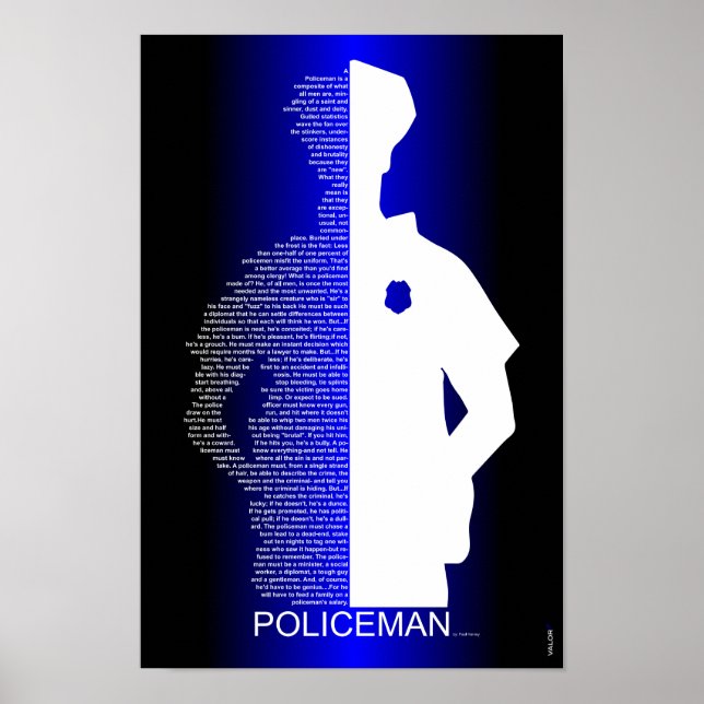 Poster Le policier (Devant)
