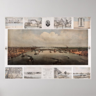 Poster Le pont à St Louis Missouri