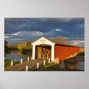 Poster Le Pont Couvert De La Médora Construit En 1875