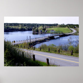 Poster Le pont de la rivière Saumon, Guysborough Co., N.S