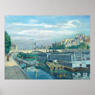 Poster Le pont de Louis Philippe - Les Beaux-Arts de Guil