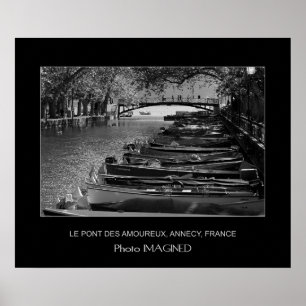 POSTER LE PONT DES AMOURS, ANNECY, FRANCE