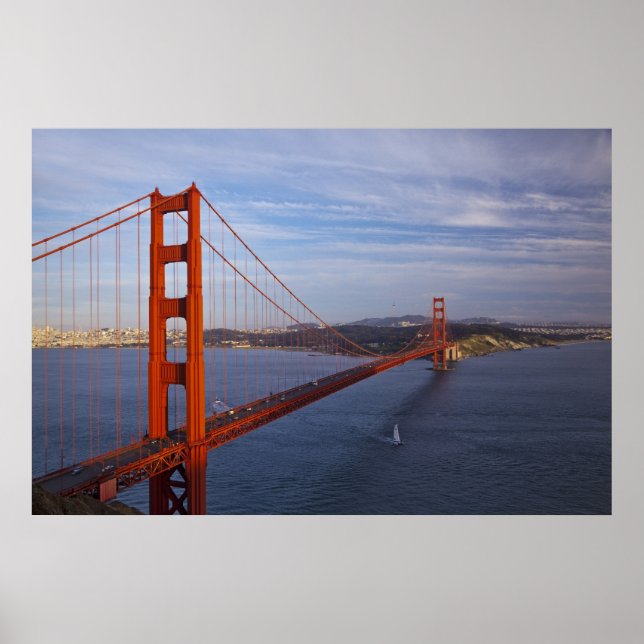 Poster Le pont du Golden Gate du Marin (Devant)