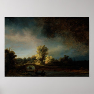 Poster Le pont en pierre