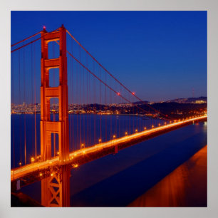 Poster Le pont iconique avec San Francisco
