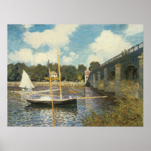 Poster Le pont routier d'Argenteuil par Claude Monet