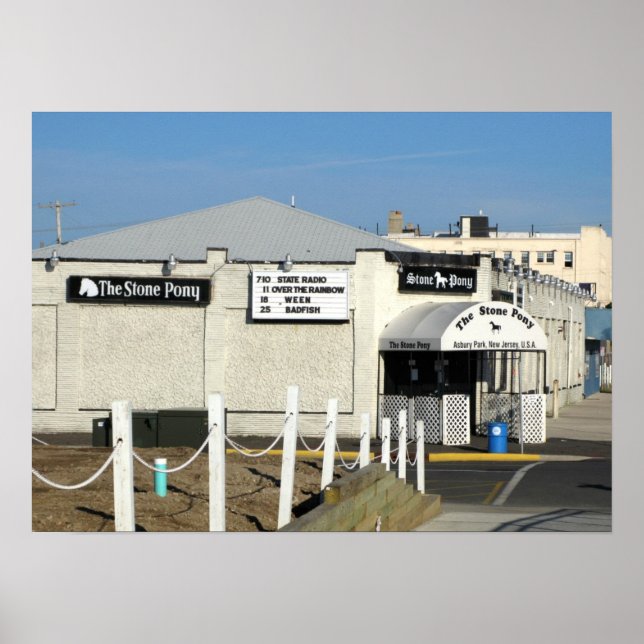 Poster Le Pony de Pierre à Asbury Park NJ (Devant)