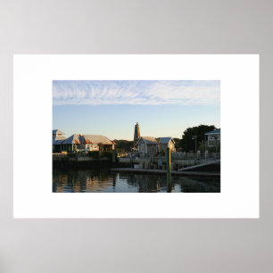 Poster Le port à l'île de tête chauve