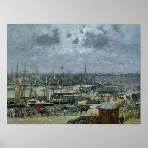 Poster Le port du Bordeaux, 1874