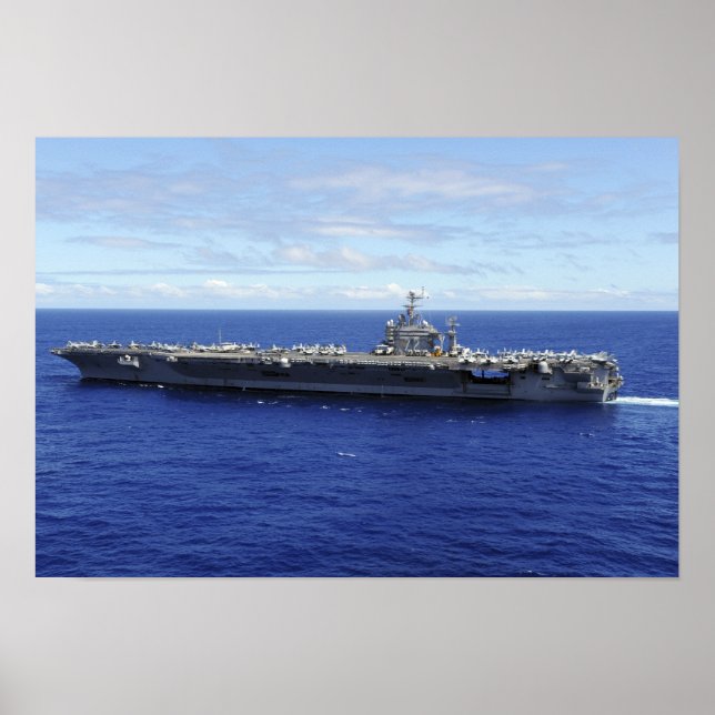 Poster Le porte-avions USS Abraham Lincoln (Devant)