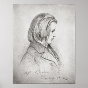 Poster Le portrait de Johanes Brahms a vieilli vingt,