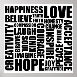 Poster Le positif exprime l'affiche