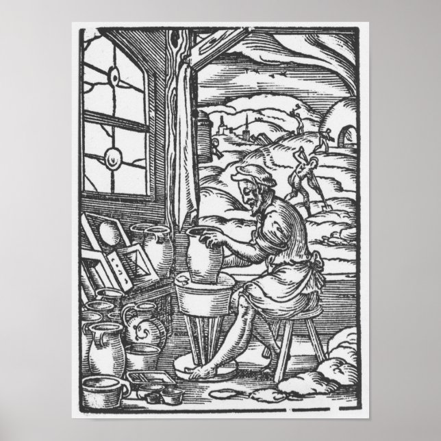 Poster Le potier, 1574 (Devant)