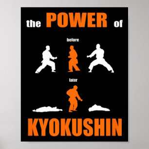Poster Le Pouvoir De Kyokushin Fière Karate Design Pour K