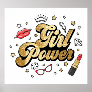 Poster Le pouvoir de la fille : Parties scintillant fémin