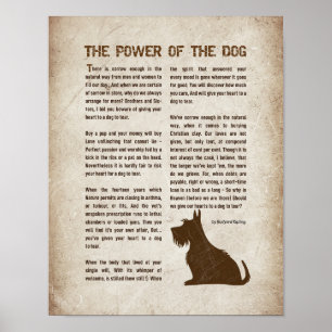 Poster Le pouvoir du chien Poème - Rudyard Kipling