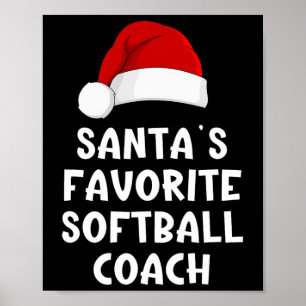 Poster Le préféré du Père Noël de Noël, Softll Coach drôl