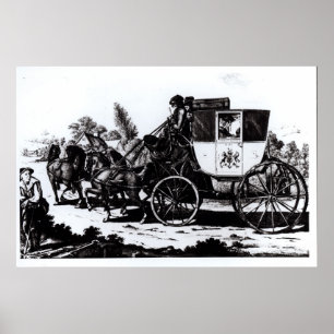 Poster Le premier entraîneur de courrier, 1784