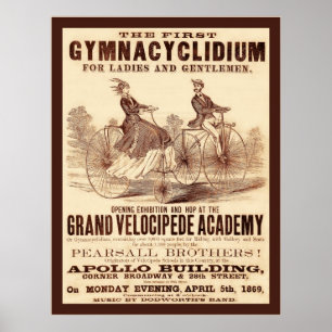 Poster Le premier Gymnacyclidium (1869)
