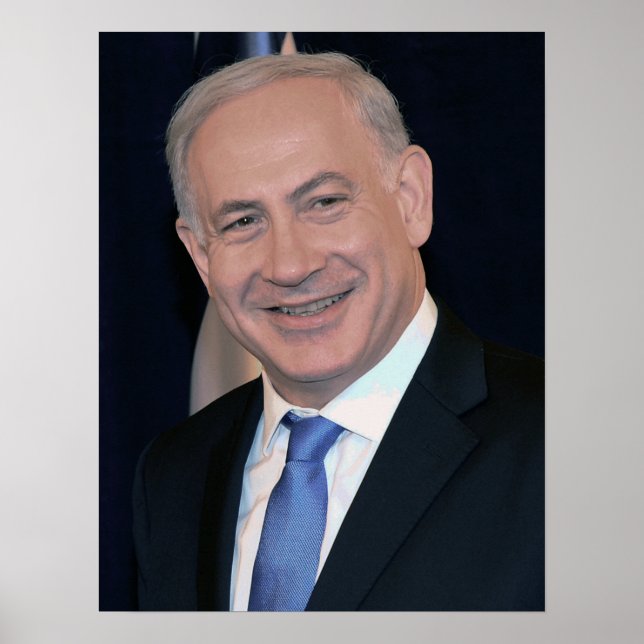 Poster Le Premier ministre israélien Netanyahu (Devant)