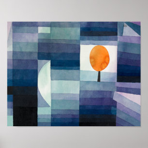Poster Le Présage de l'Automne Paul Klee