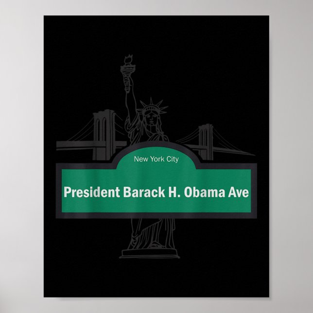Poster Le Président Barack Obama Ave. (Devant)