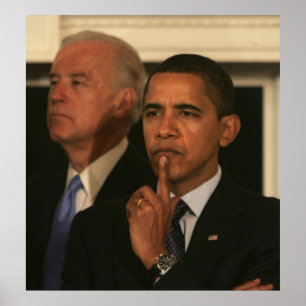 Poster Le Président Barack Obama et vice-président