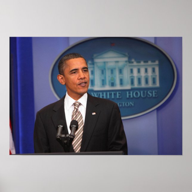 Poster Le président Barack Obama fait un faire-part (Devant)