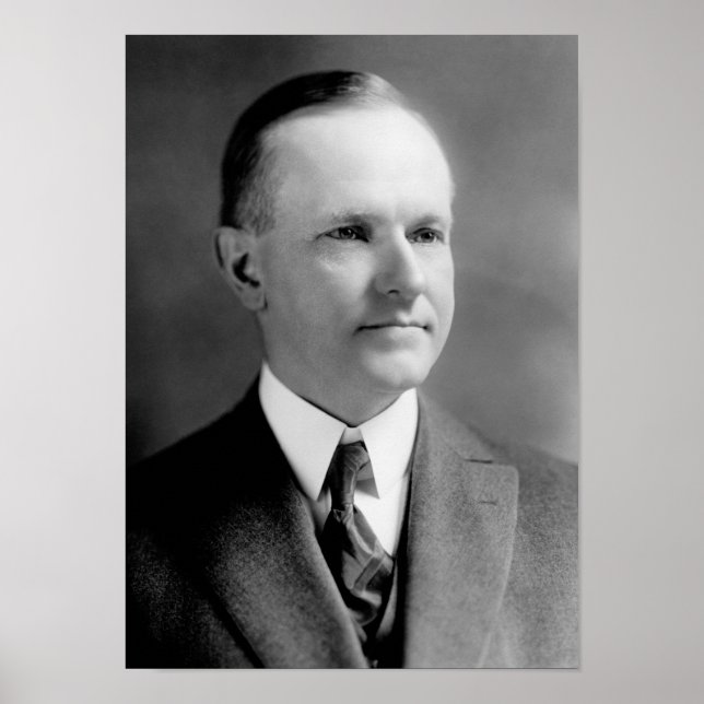 Poster Le président Calvin Coolidge Portrait - 1923 (Devant)