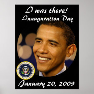 Poster Le Président commémoratif Obama Inauguration