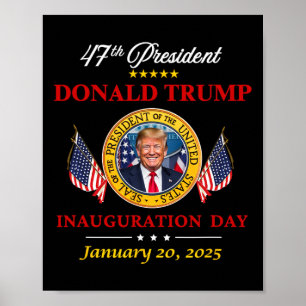 Poster Le Président Donald J. Trump Jour de l'investiture