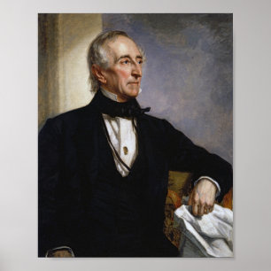 Poster Le président John Tyler Portrait