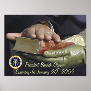 Poster Le président Obama inaugure SWEARING