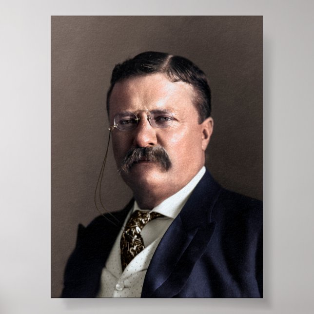 Poster Le président Theodore Roosevelt (Devant)