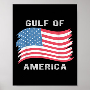 Poster Le Président Trump 2025 Du Golfe Des États-Unis _4
