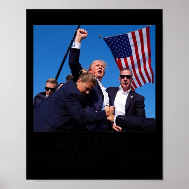 Poster Le président Trump béni (Devant)