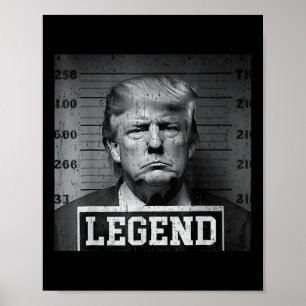 Poster Le président Trump frappe de plein fouet