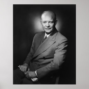 Poster Le président Vintage Dwight D. Photo Eisenhower