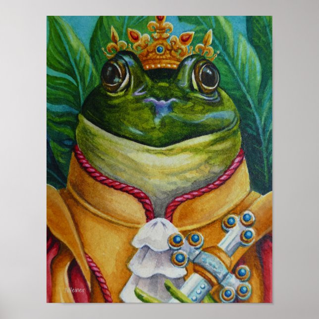 Poster Le Prince de la Grenouille avec l'épée de la Couro (Devant)