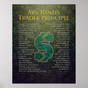 Poster Le "principe du trader" d'Ayn Rand