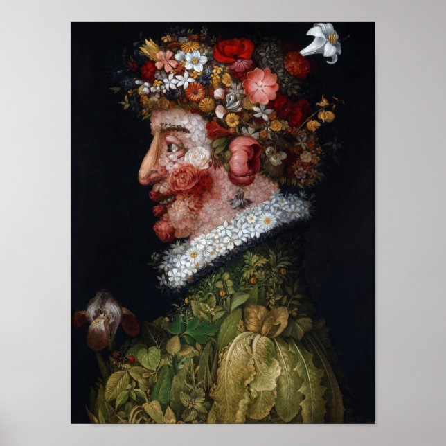 Poster Le Printemps, Arcimboldo (Devant)