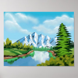 Poster Le printemps dans l'art de la nature