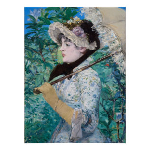 Poster Le Printemps Édouard Manet Peinture impressionnist