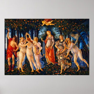 Poster Le Printemps (Primavera) de Sandro Botticelli