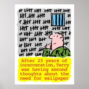 Poster Le prisonnier en prison n'a pas besoin de papier p