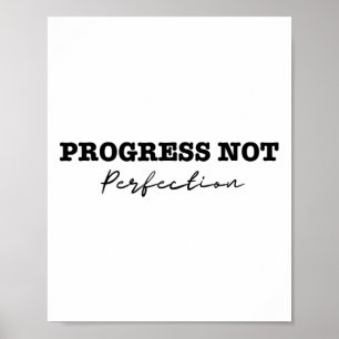 Poster Le Progrès Pas La Dépression Perfectionnée Et Le S