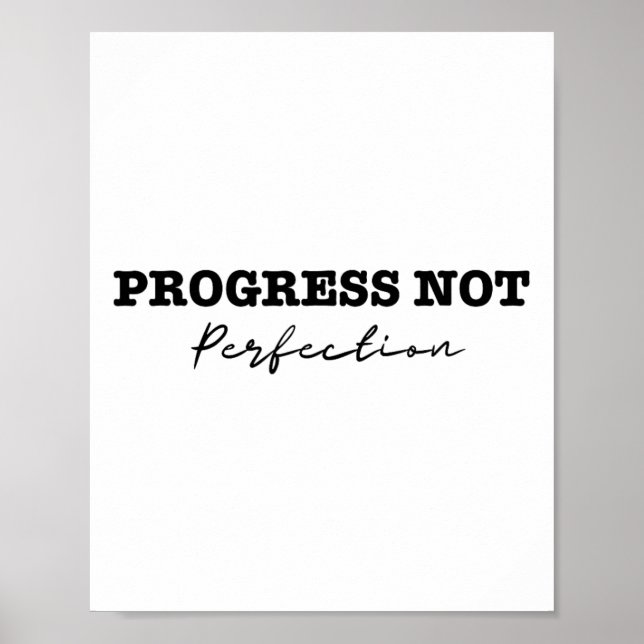 Poster Le Progrès Pas La Dépression Perfectionnée Et Le S (Devant)