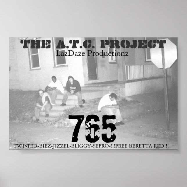 POSTER LE PROJET DE L'A.T.C. 765 (Devant)