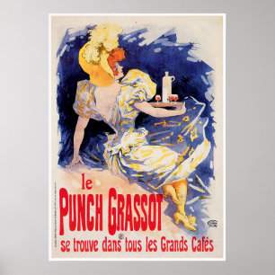 Poster Le Punch Grassot Vin Vintage Boisson Et Art