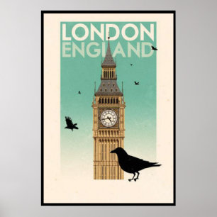 Poster LE R-U. L'Angleterre, Londres